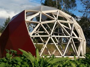 Biodome under uppbyggnad