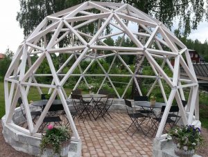 Biodome som cafe innehåller tre sittgrupper